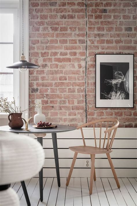 Small And Cozy Home With An Exposed Brick Wall Coco Lapine Designcoco
