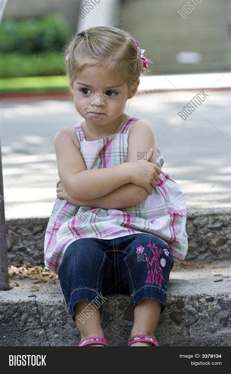 Angry Little Girl Image And Photo Bigstock