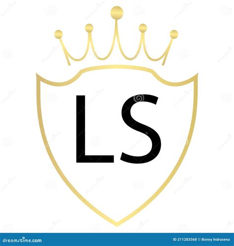 Design Do Logotipo Da Letra Ls Com Estilo Simples Ilustração Do Vetor