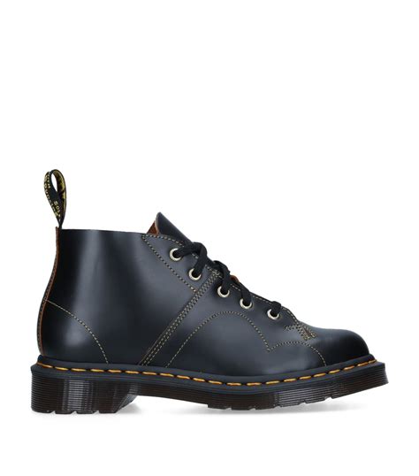 Womens Dr Martens Black Leather Church Monkey Boots Harrods Uk