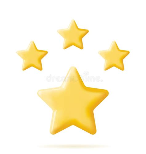 3d Glossy Yellow Star Isolated Stock Vector Illustration Of Golden