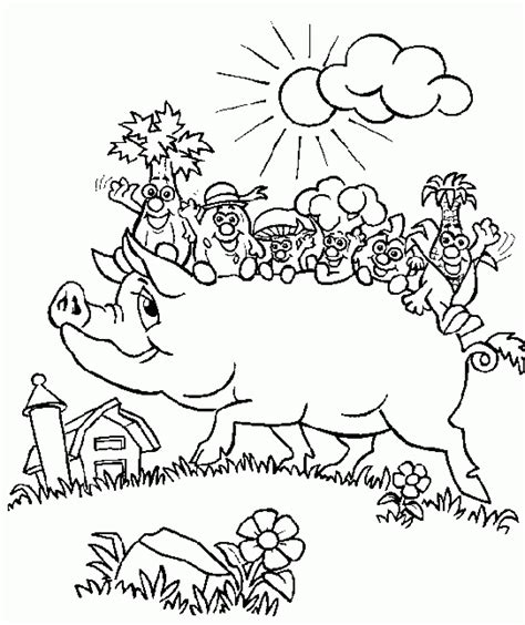 Piglet Cute Pig Coloring Pages Coloring And Drawing