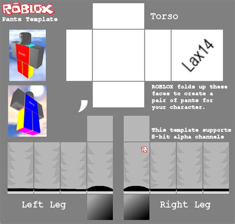 Modèle De Pantalon Roblox Fichier Transparent Png Play