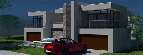 Flat Roof Double Storey House Plans South Africa