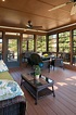 Three season porch with Eze-Breeze® windows. Back porch designed and ...