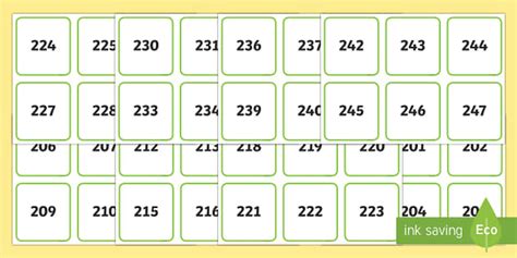 200 300 On Square Number Cards Teacher Made Twinkl