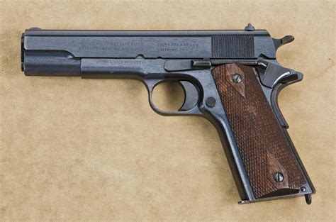 Colt Us Property Model 1911 Us Army Marked Semi Auto Pistol 45