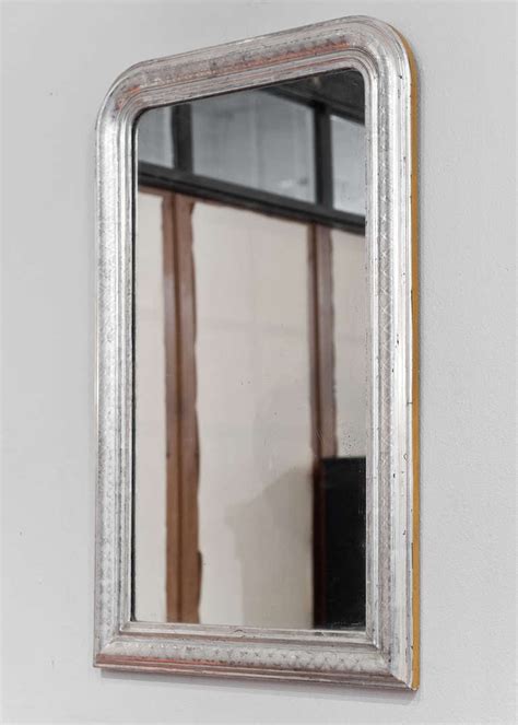 French Louis Philippe Period Silver Leaf Mirror At 1stdibs