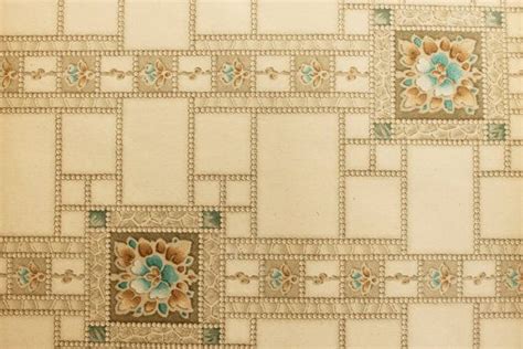 Vintage Wallpaper Sample From 1926 With Flowers By Popinjaycreates
