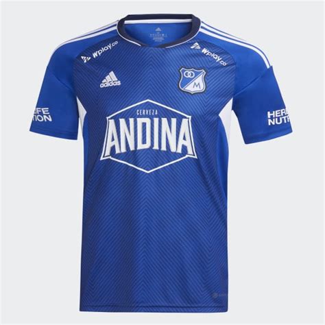 Adidas Camiseta Local Millonarios Fc 2023 Azul Adidas Colombia