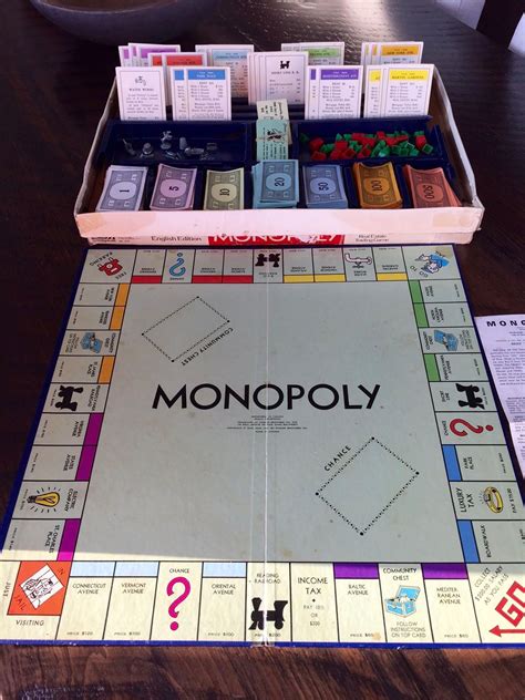 Vintage Monopoly Deluxe Edition 1961 Parker Brothers Classic Board