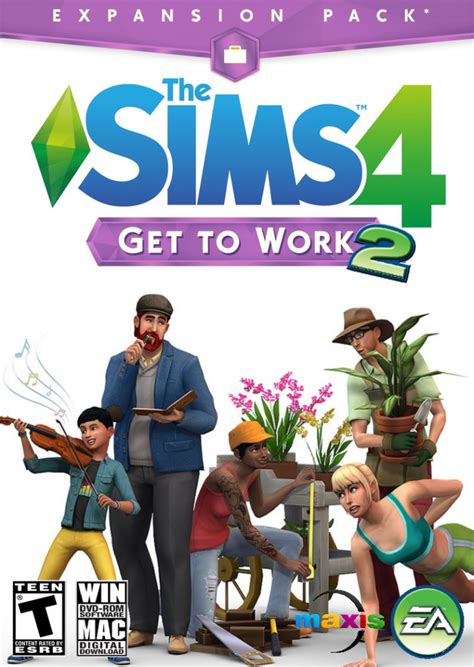 New Expansion Pack The Sims 4 Get To Work 2 Box Art