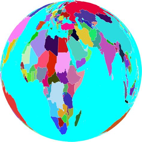 Colorful World Globe Openclipart
