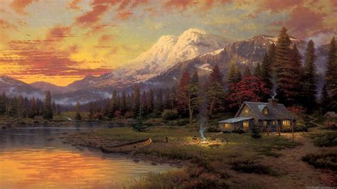 Thomas Kinkade Wallpaper Wallpapersafari