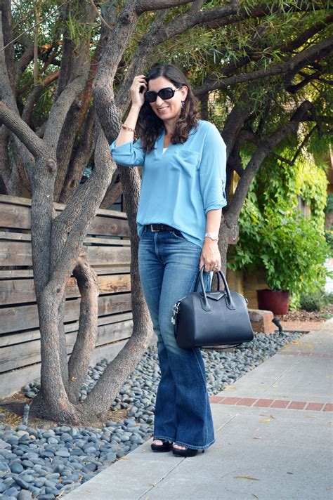 Late summer flare denim outfit - Bay Area Fashionista