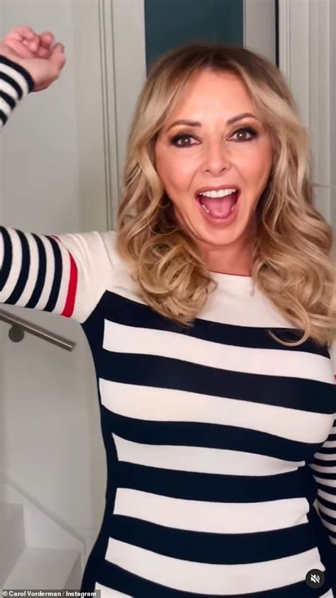 Carol Vorderman Shows Off Her Sensational Figure In A Busty White