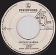 Lennon / The Plastic Ono Band – Instant Karma (Vinyl) - Discogs