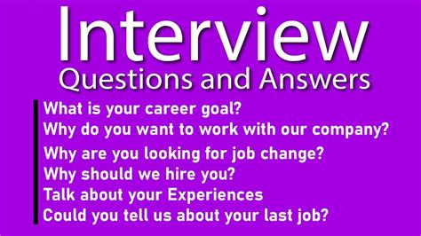 Common Interview Questions And Answers Part 1 Youtube