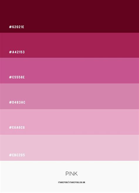 Shades Of Pink Colour Combination Colour Palette 58 In 2022 Hex