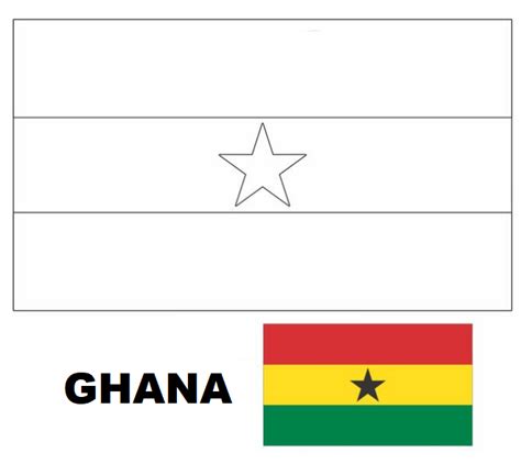 Blog De Geografia Ghana Flag Coloring Page