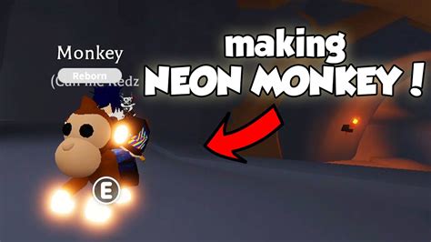 Making Neon Monkey In Adoptme Youtube