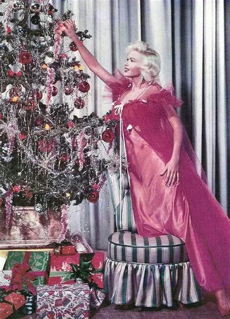 Jayne Mansfield Christmas Photoshoot Vintage Christmas Photos Christmas Fashion