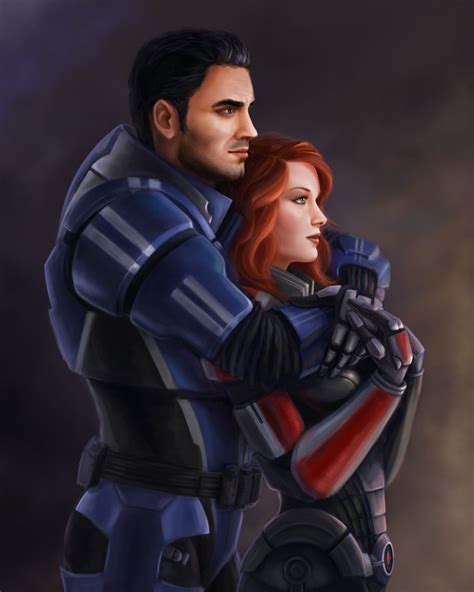 Femshep And A Half Mass Effect Art Mass Effect Mass