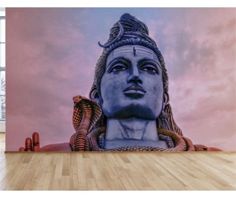 Shiva Face Customised Wallpaper Myindianthings