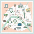 Illustrated map of Paris and its arrondissements Travel Maps, Paris ...
