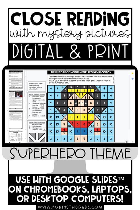 Reading Comprehension Passages Superheroes Digital And Print Close