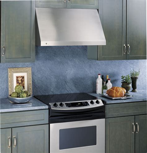 Why sacrifice your kitchen lighting to conserve energy? GE JV936DSS 30 Inch Wall Mount Range Hood with 600 CFM ...