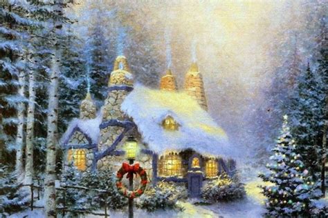 Thomas Kinkade Winter Wallpaper ·① Wallpapertag