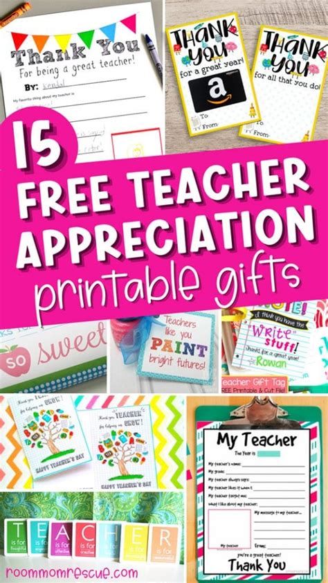 15 Free Pdf Teacher Appreciation Printables Room Mom Rescue