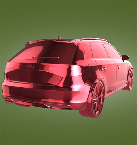 Obj File Audi A3 Sportback S Line・3d Print Design To Download・cults