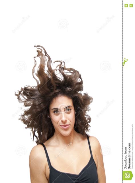 Beautiful Woman Shaking Her Hair Stock Image Image Of Shake Female 61143219