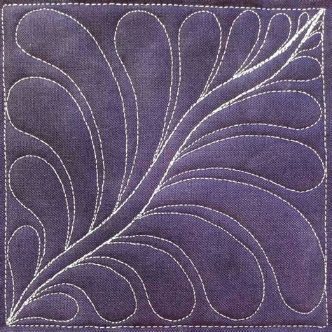 Space Feather Fmq From Leah Day Free Motion Quilting Free Motion