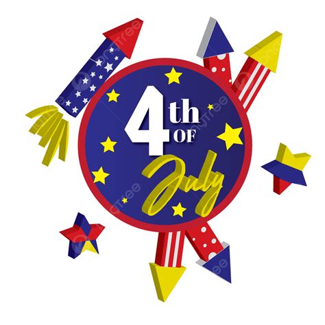 4th Of July Happy Independence Day America New Transparent Background