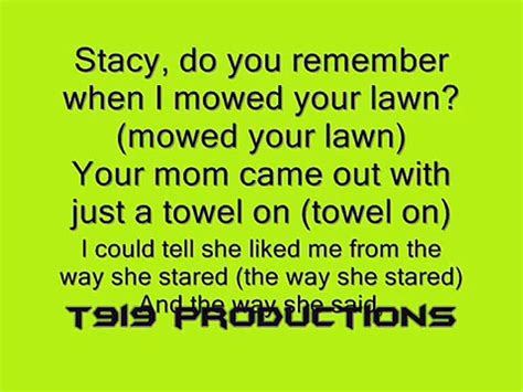 stacy s mom lyrics full song video dailymotion