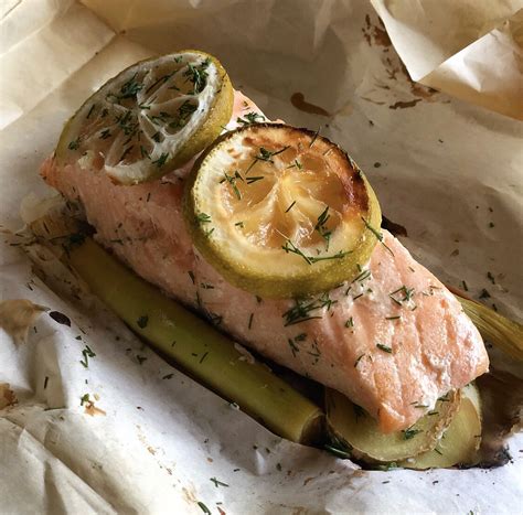 Baked Salmon In Parchment Paper