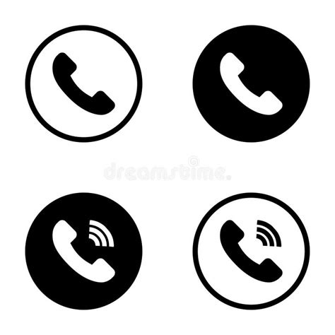 Phone Call Icons Phone Call Buttons Telephone Vector Icons Isolated
