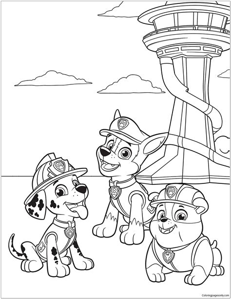 Paw Patrol 38 Coloring Page Free Printable Coloring Pages