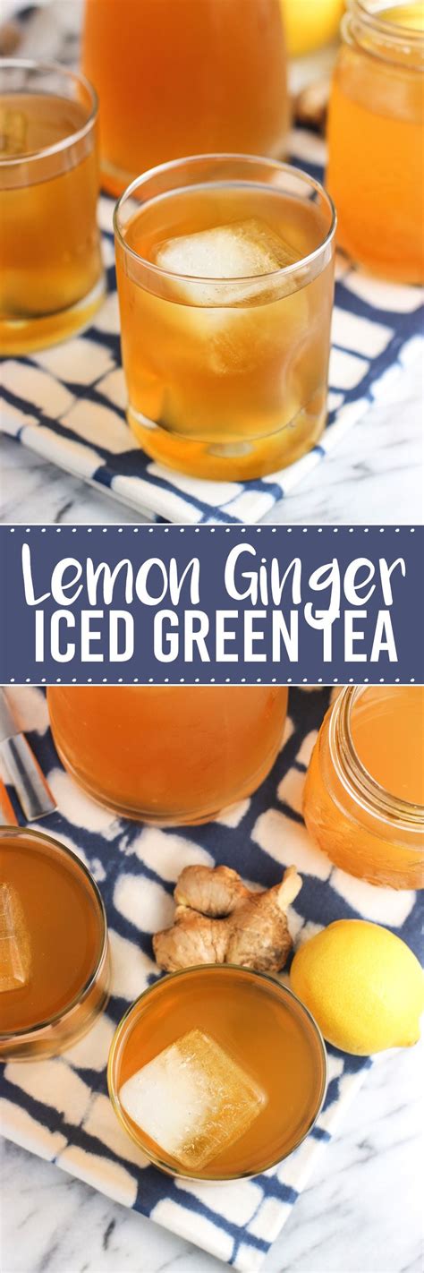 Lemon Ginger Iced Green Tea Is A Refreshing Twist On A