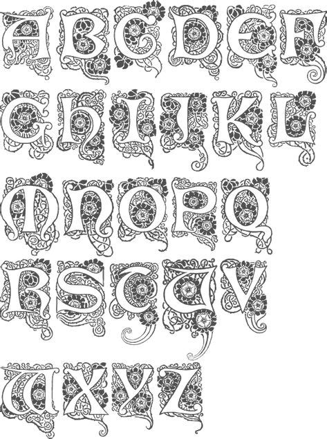 Art Deco Art Nouveau Calligraphy Art Alphabet Art Typography Alphabet