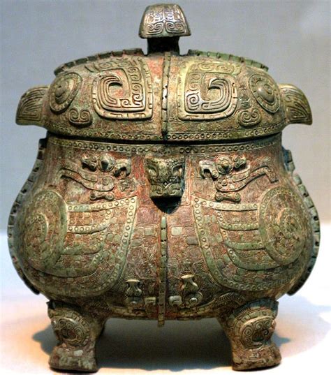 Bronze Jar Zhou Dynasty Chinese Ancient China Chinese Bronze