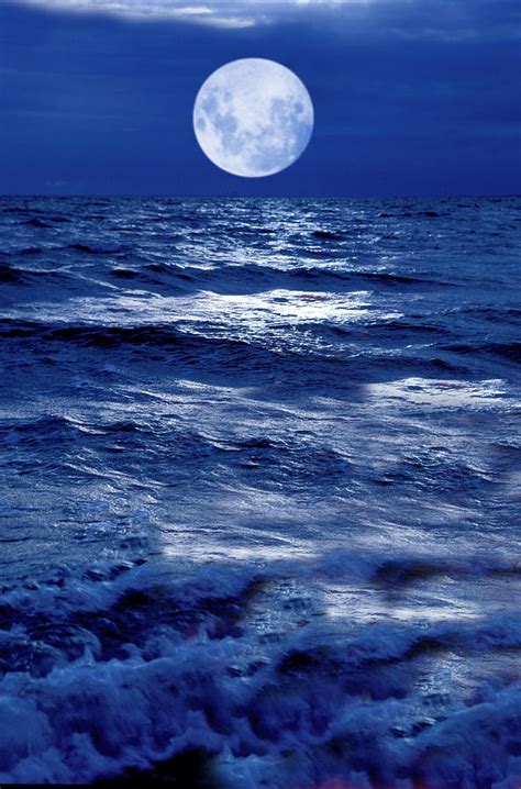 Moonlight Over The Ocean Photograph By Christian Lagereek