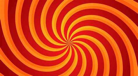 Red And Yellow Spiral Swirl Radial Background Vortex And Helix