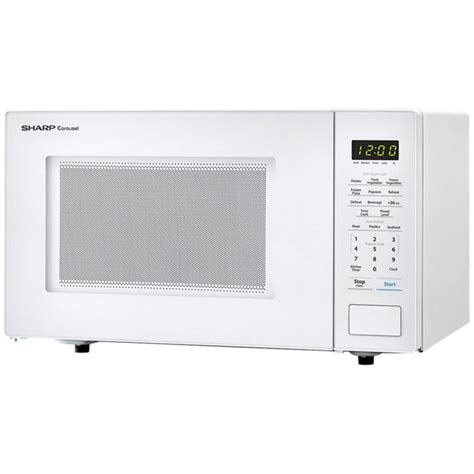 Sharp 11 Cuft 1000w Carousel Countertop Microwave Oven In White S