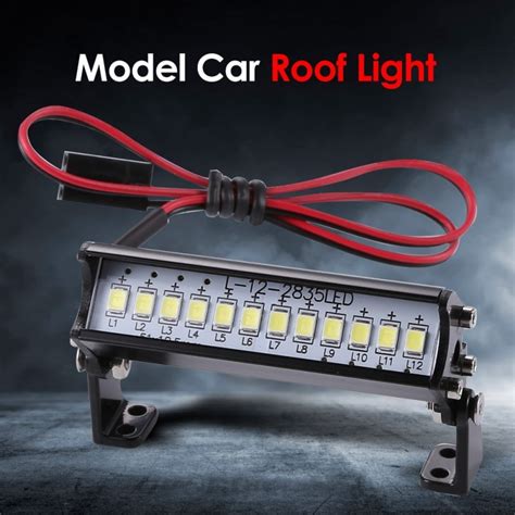 Universal 55mm 12 Led Hight Bright Light Model Truck Roof Lamp Bar For
