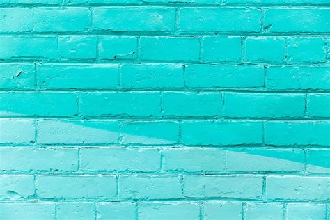 Hd Wallpaper Turquoise Brick Wall Texture Photo Backgrounds Textures