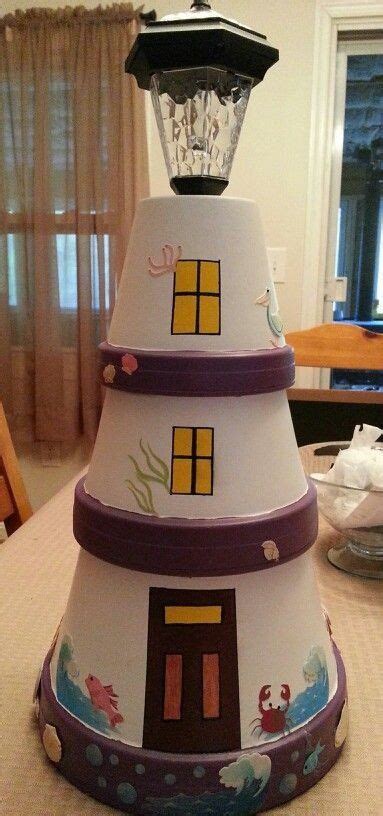 Diy Clay Pot Lighthouse The Owner Builder Network Clay Pot Projects
